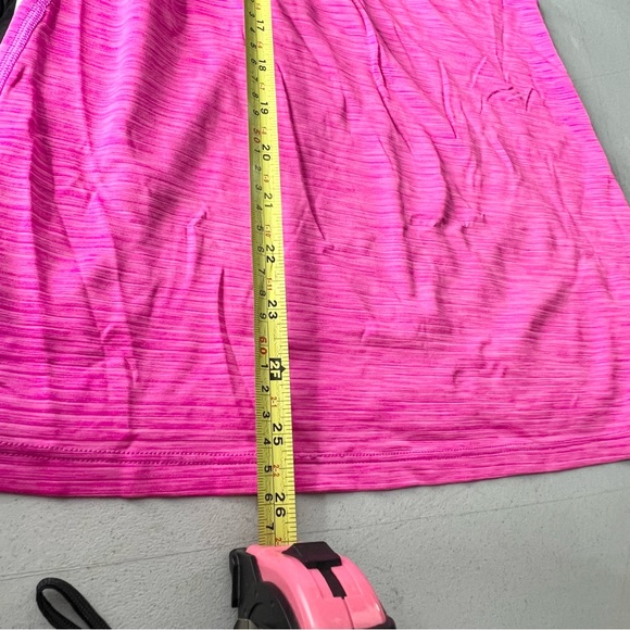 Athleta High Neck Shadow Stripe Chi Tank In Purple/Pink Size XXS 422982 - Picture 5 of 8